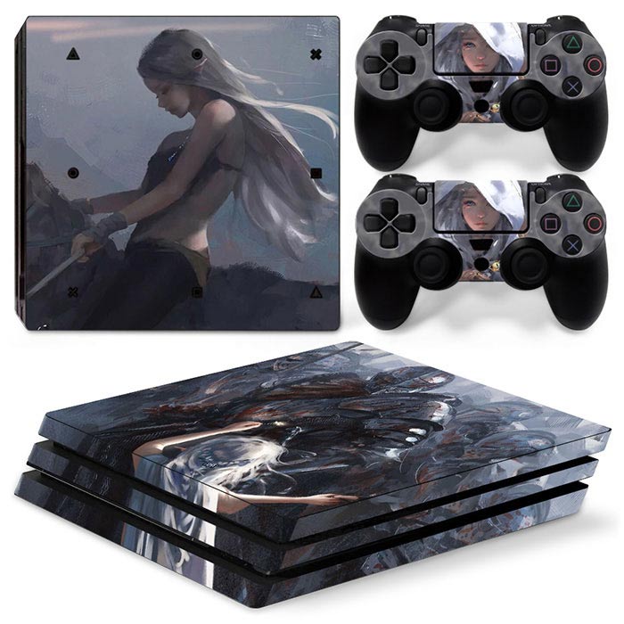 Gaming Console Drawing - Защитная Наклейка в стиле милой девушки