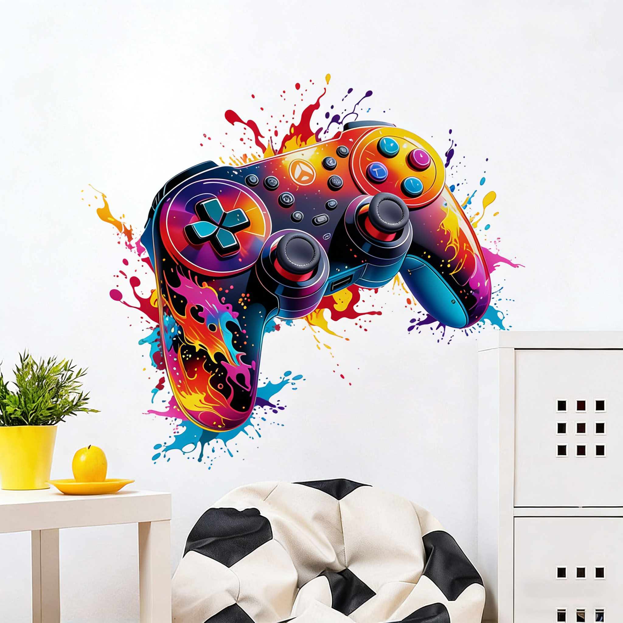 Наклейка на стену с изображени – обзор и цена Gaming Console Wallpaper