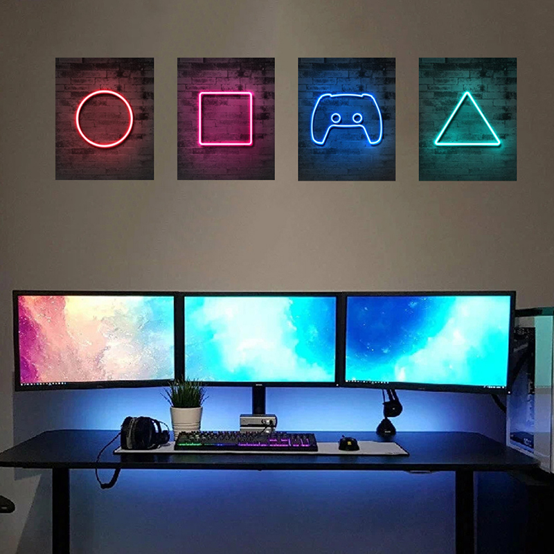 4 шт., детская игровая комната – обзор и цена Gaming Console Wallpaper